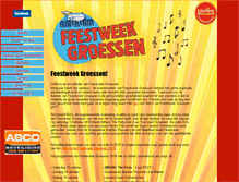 Tablet Screenshot of feestweekgroessen.nl